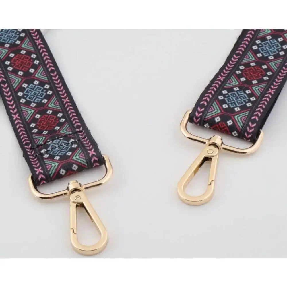 Geometric Pattern Adjustable Purse Strap - Picture 5 of 6